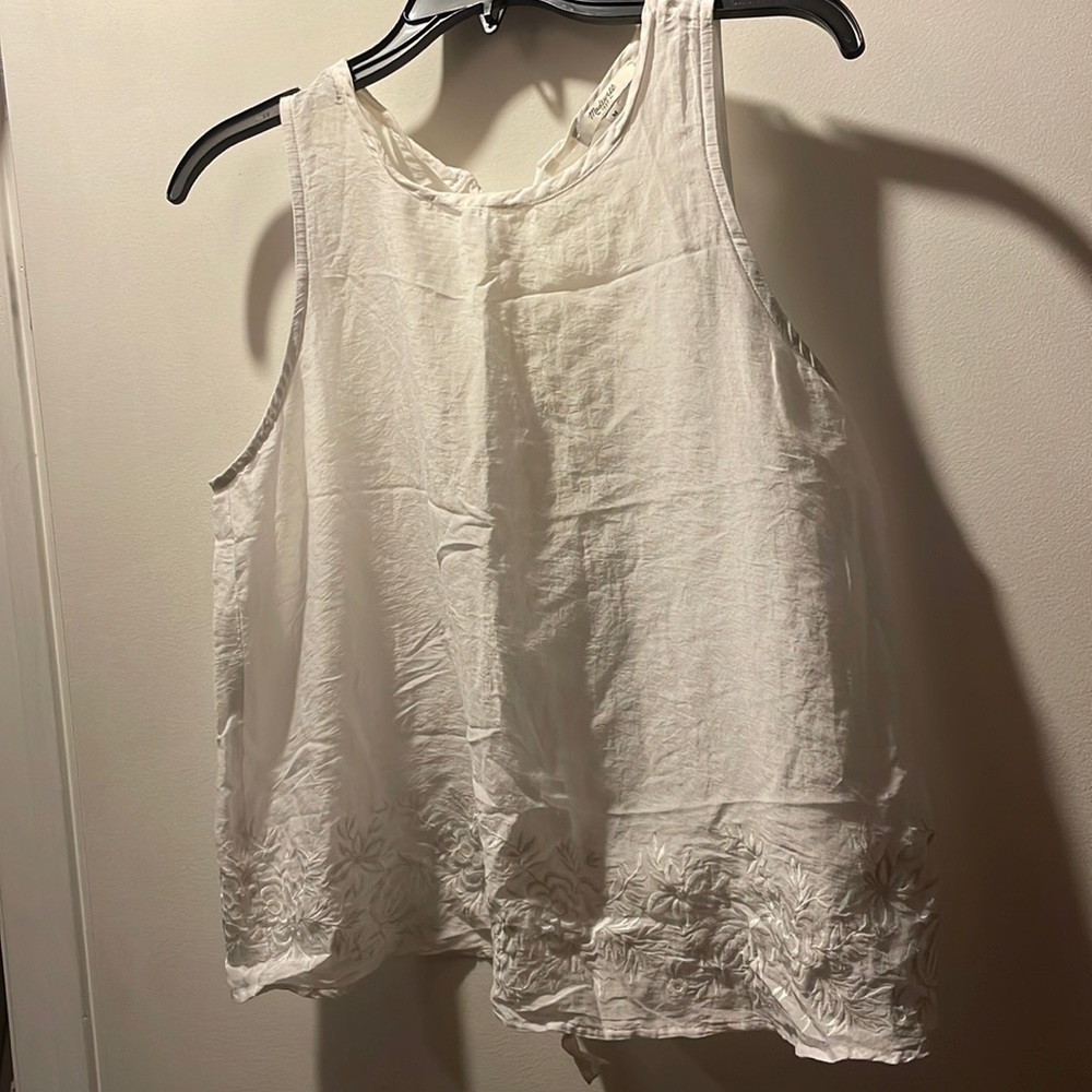 Madewell Sheer Part Silk Top